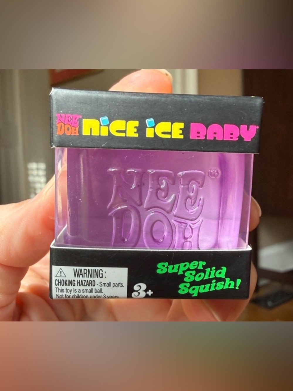 NeeDoh Nice Ice Baby Purple Super Solid Squish